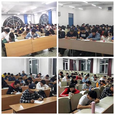 说明: C:\Users\Administrator\Desktop\测通学院举办新生第一考暨大学生导航知识竞赛新闻稿\1.第一轮闭卷笔试现场.jpg